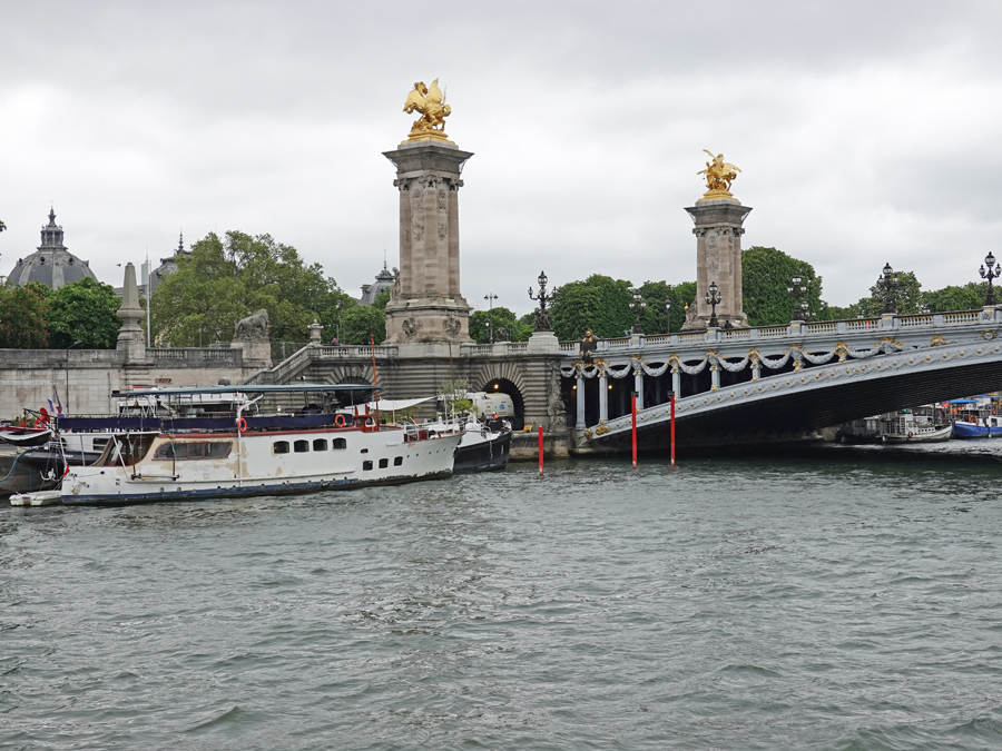 Pont Alexandre III from the Seine, Paris
