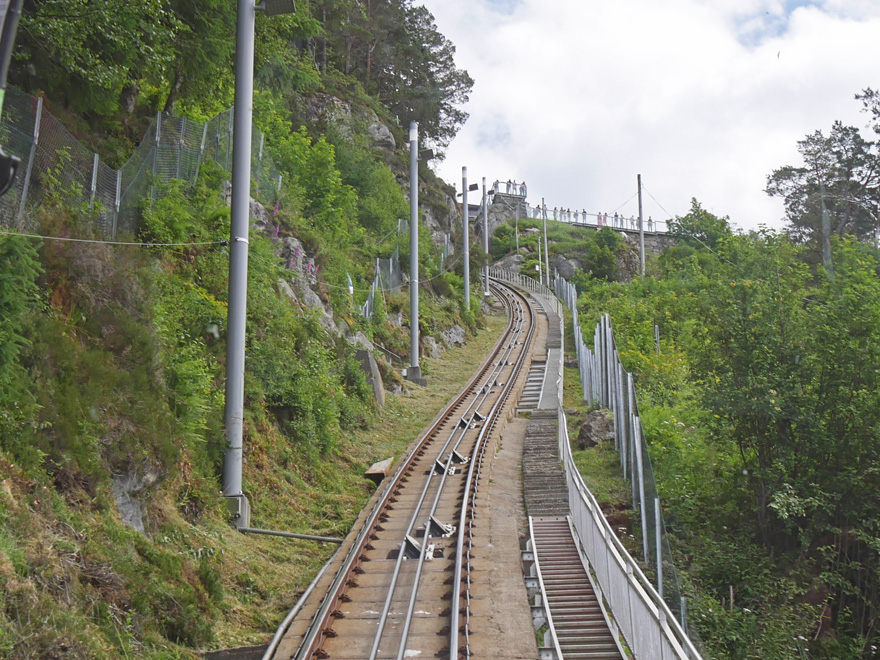 Approaching Top of Mount Fløyen, Bergen