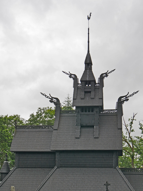 Roof Details, Fantoft Stave Church, Bergen