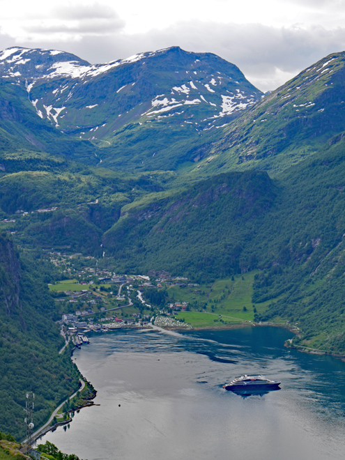 View of Durmont d'Urville in Harbor at Geirander