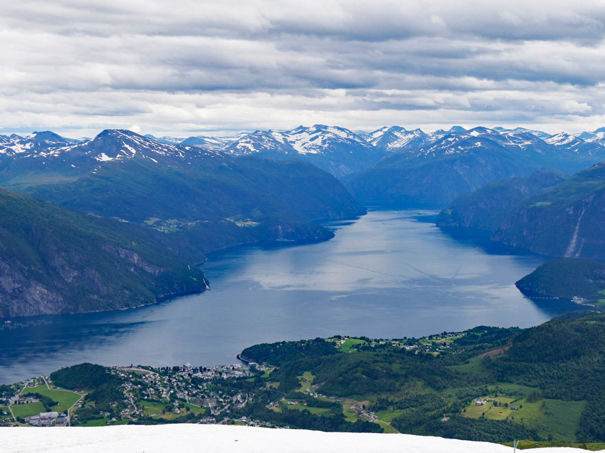 View from Strandafjellet Ski Center