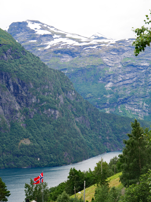 Geirangerfjord Scenery on Coach Tour