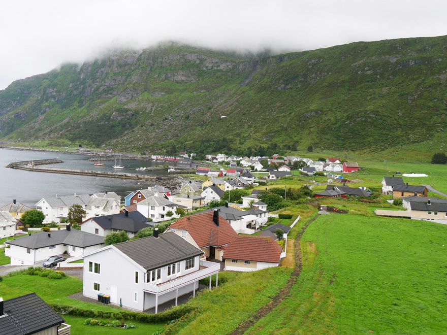 View of Alnes from Lighthouse