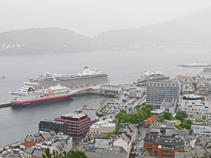 View of Alesund from Mt. Aksla