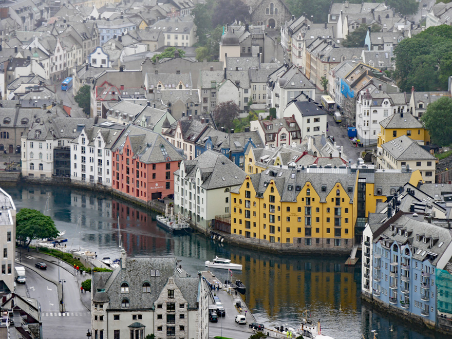 View of Alesund from Mt. Aksla