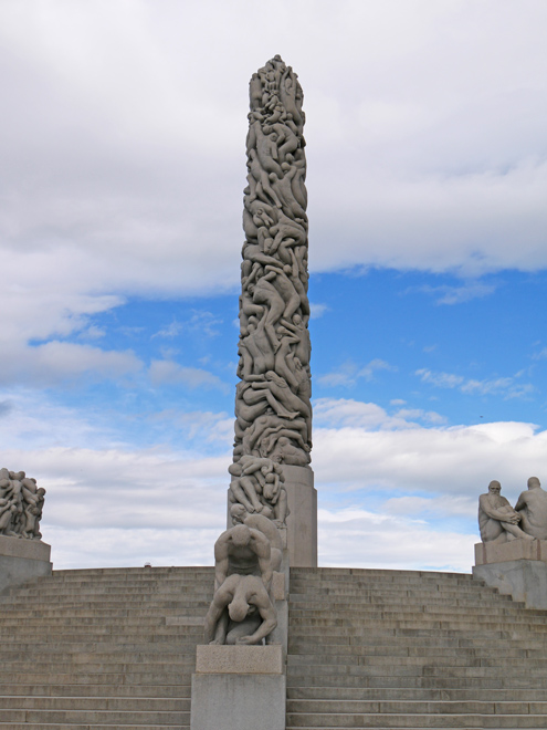 Closeup of Monolith, Vigeland Sculpture Park, Oslo