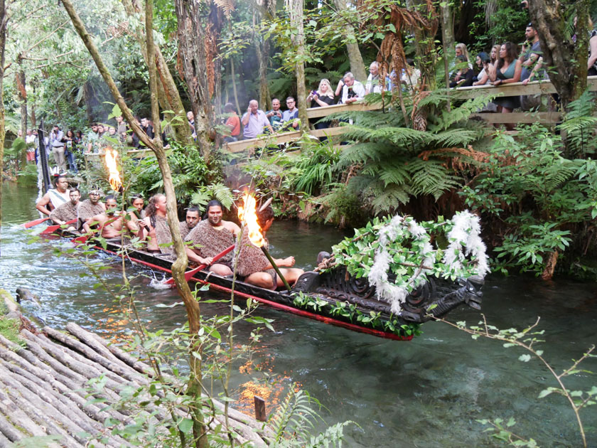 Mitai Maori Warriors in Waka