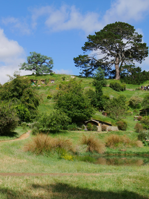 Hobbit Houses on Hill in the Shire