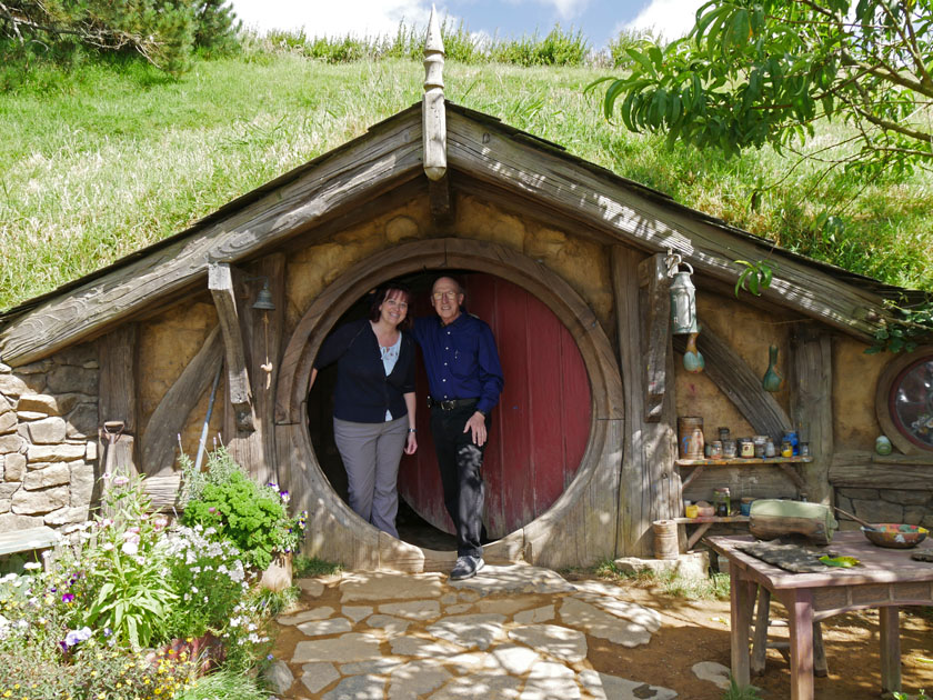 Becky & Jim Visiting a Hobbit