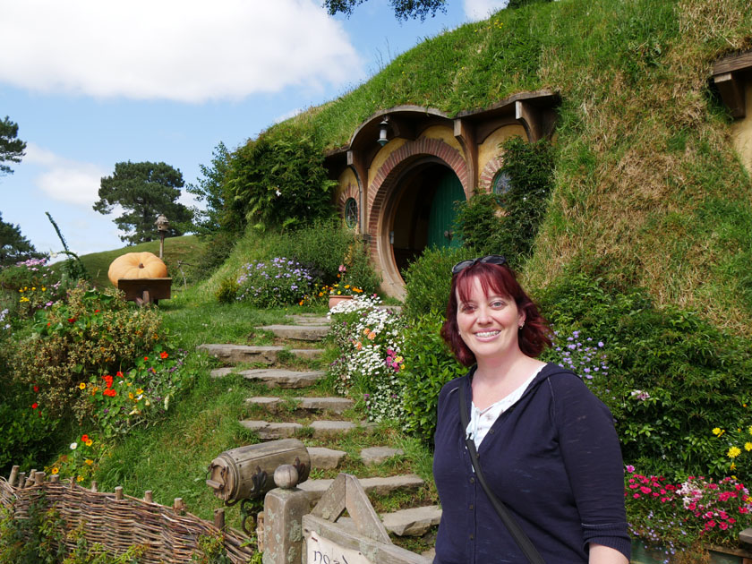 Becky at Bag End (Bilbo's House)