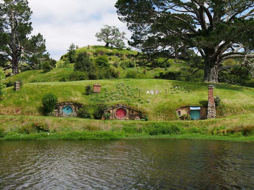 Hobbit Houses on Hill in the Shire