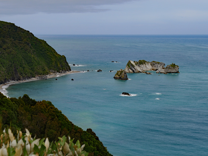 View from Knight's Point Overlook, Haast Highway