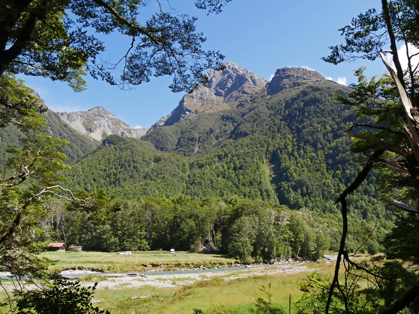 View from Routeburn Track Trailhead