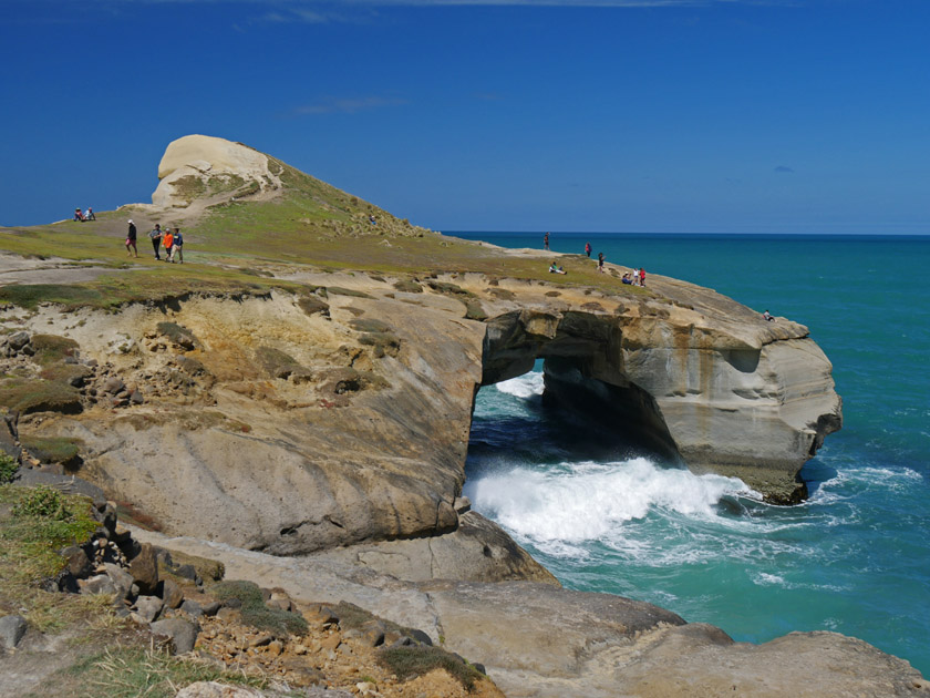 Tunnel Beach Rock Formation