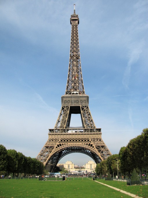 La Tour Eiffel from Champ-de-Mars Park