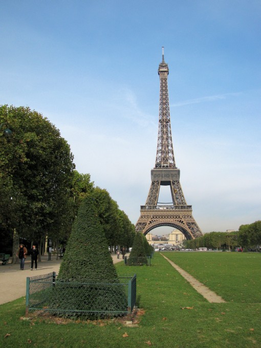 La Tour Eiffel from Champ-de-Mars Park