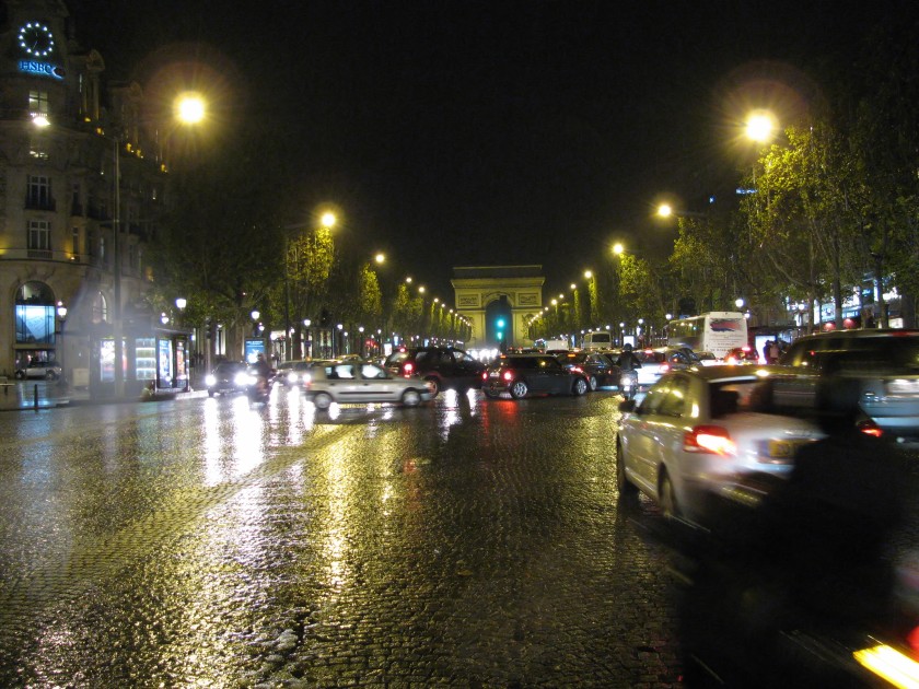 Night Scene, Avenue des Champs-Élysées