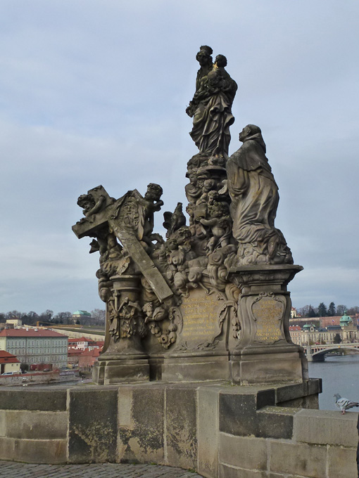 Statue of Madonna and St. Bernard Near Charles Bridge