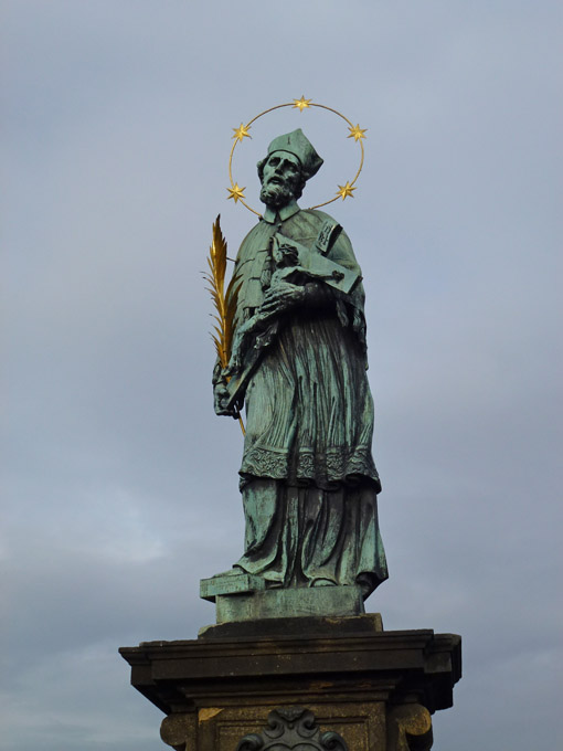 Statue of St. John of Nepomuk on Charles Bridge