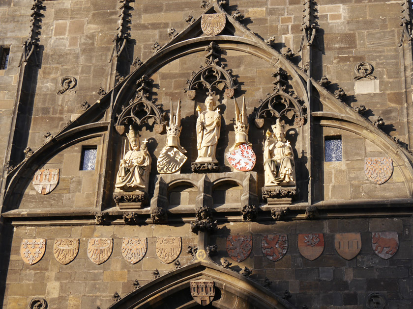 Old Town Bridge Tower, Façade Detail