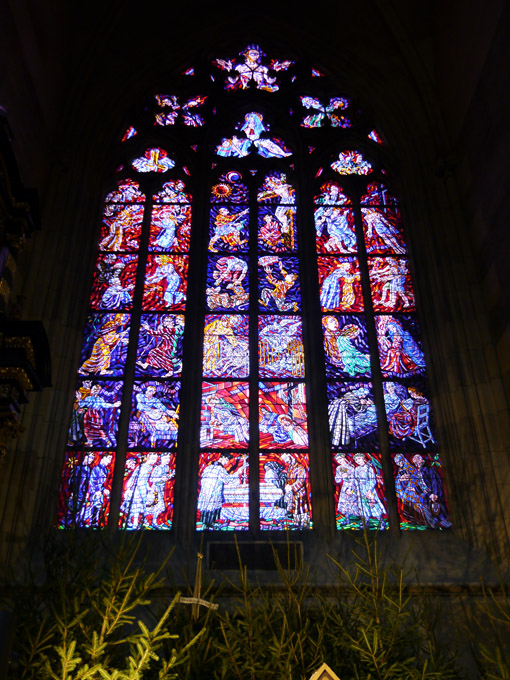 Stained Glass Window in St. Vitus Cathedral