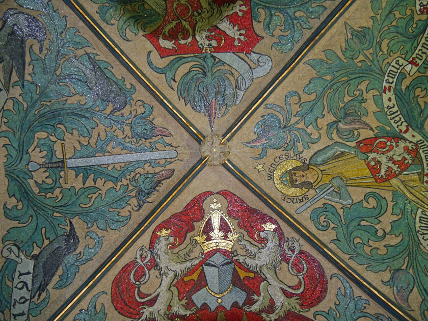 Ceiling Mosaics, Entrance to Old Town Clock Tower