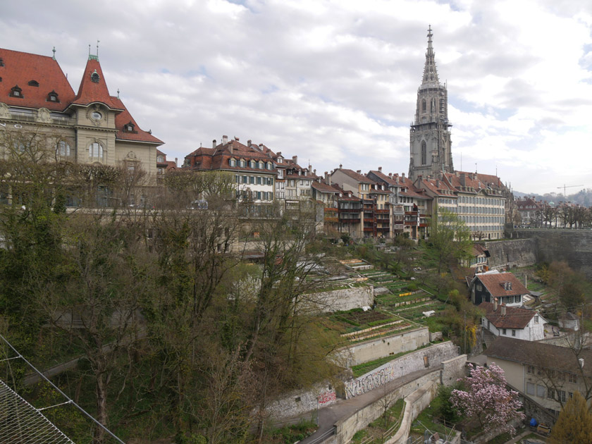 Bern Münster from Kirchenfeldbrücke Bridge