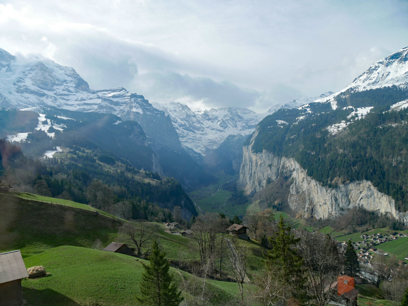 Scenery on Train Ride to Jungfraujoch