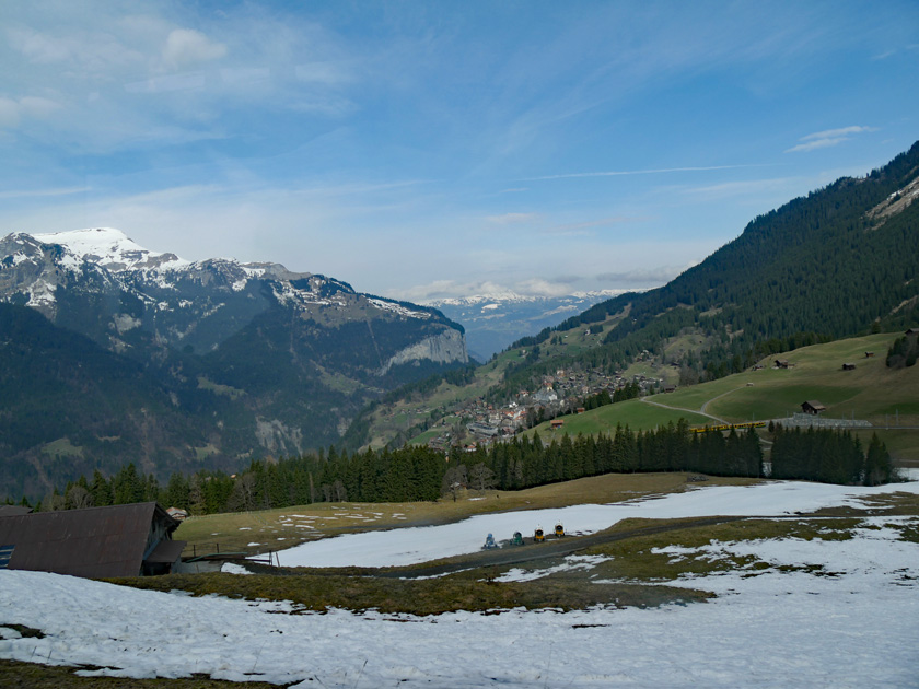 Scenery on Train Ride to Jungfraujoch