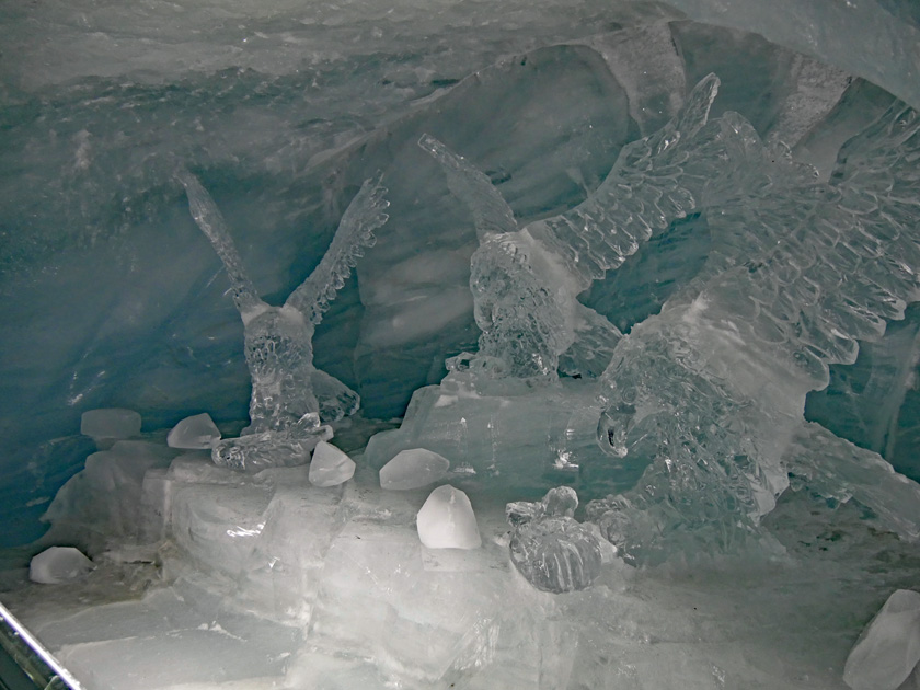 Ice Palace Sculpture - Eagles