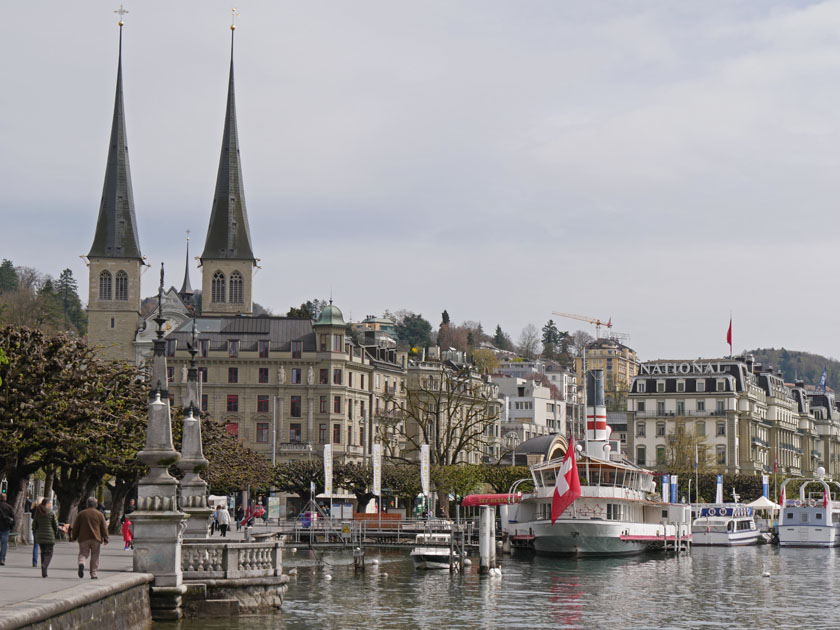 Lucerne Boat Landing and Church of St. Leodegar