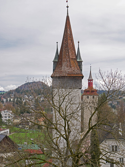 Luegislandturm and  Wachtturm from Männliturm