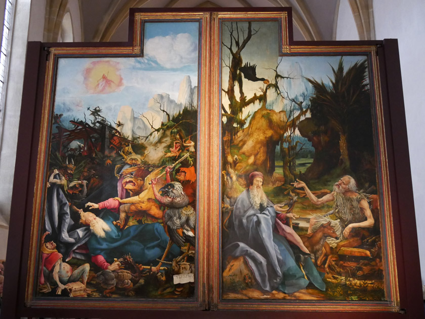 Isenheim Altarpiece Inner Panel - St. Anthony Tormented by Demons