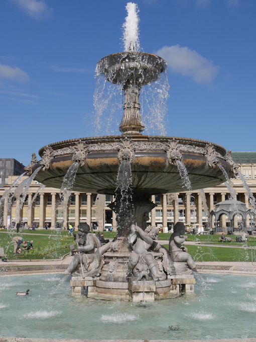 Fountain in Schlossplatz, Stuttgart