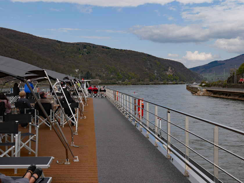 Onboard MS Inspire Approaching Rheinstein Castle