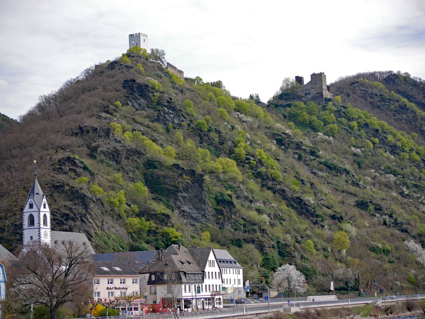 Sterrenberg Castle and Liebenstein Castle Above Kamp-Bornhofen