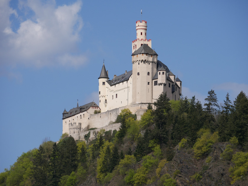 Marksburg Castle Above Braubach, Germany