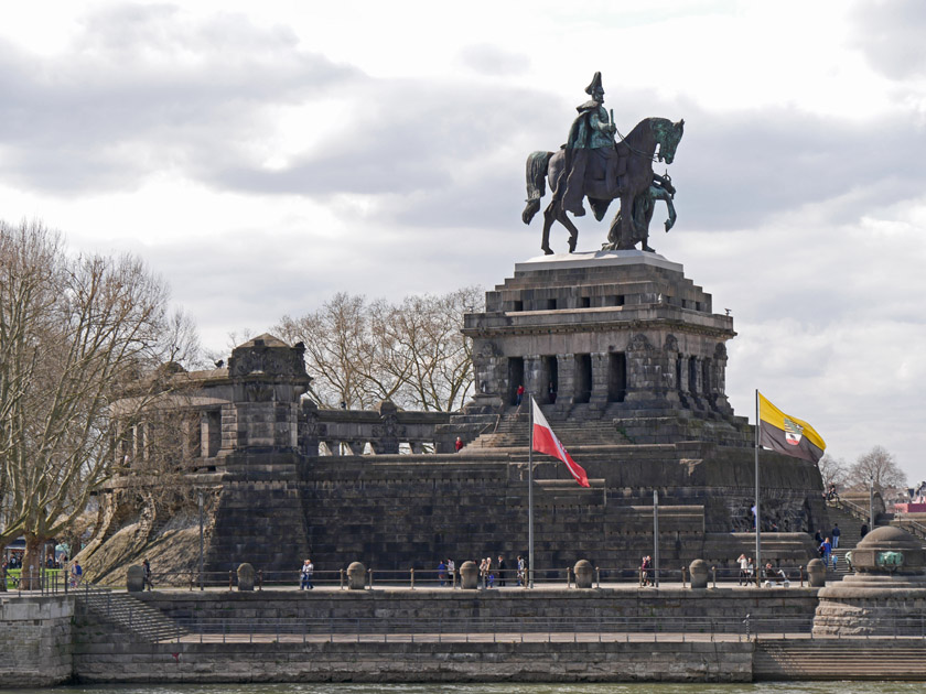 Statue of Emperor Wilhelm I at Deutsches Eck