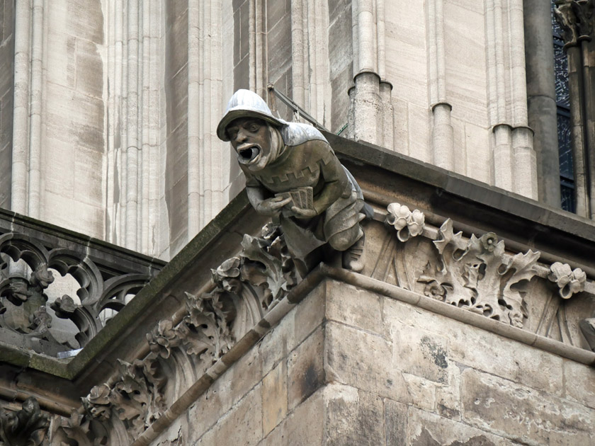 Cologne Cathedral Peasant Gargoyle