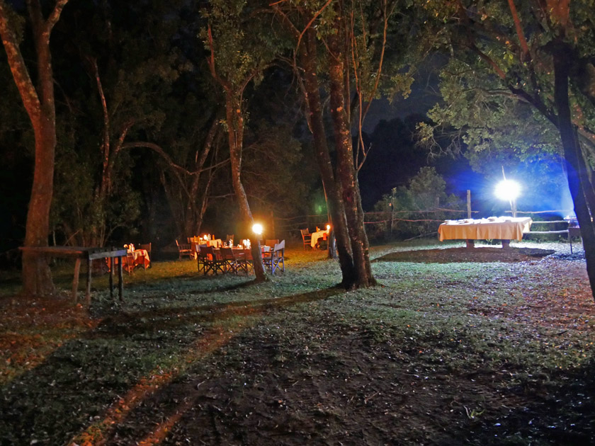 Farewell Dinner Setting, Maasai Mara