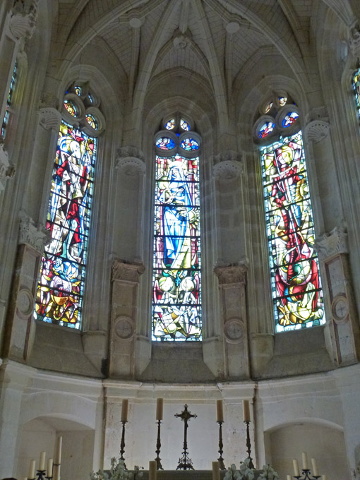 Stained Glass in the Chapel at Château de Chenonceau