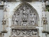 Carving at Entrance to The Saint Hubert Chapel at Château d'Amboise