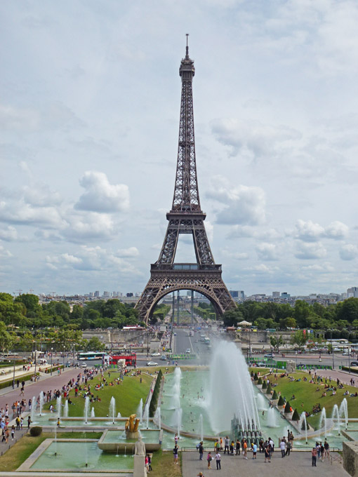 Tour Eiffel and Tracadero Fountains