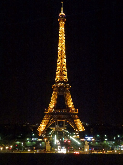 Tour Eiffel at Night from the Tracadero