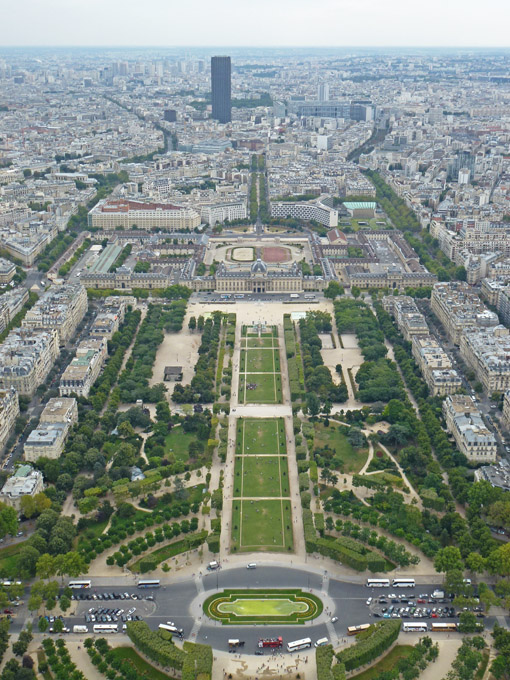 Champ de Mars and École Militaire from Tour Eiffel