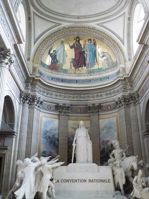 Statues and Ceiling Mural, le Panthéon