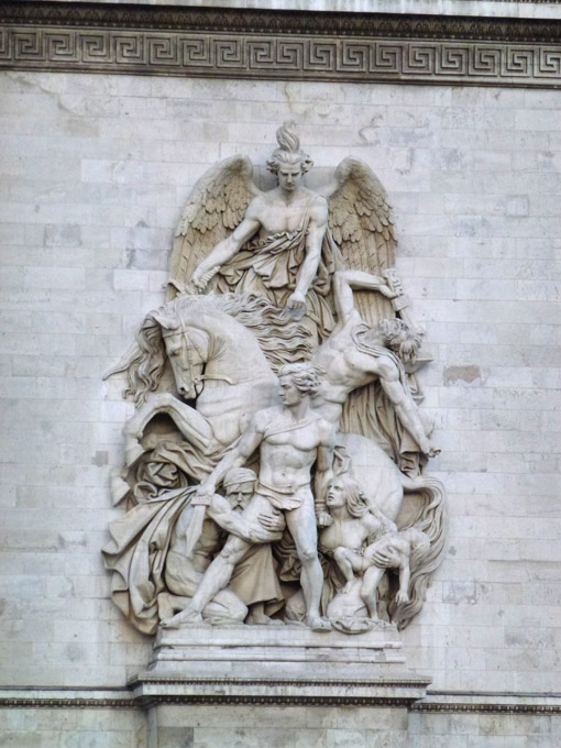 Carvings on l'Arc de Triomphe