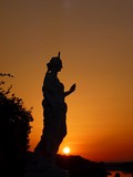 Statue - The Daybreak - at Sunset