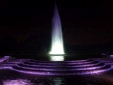 Obelisk Grove Fountain at Night