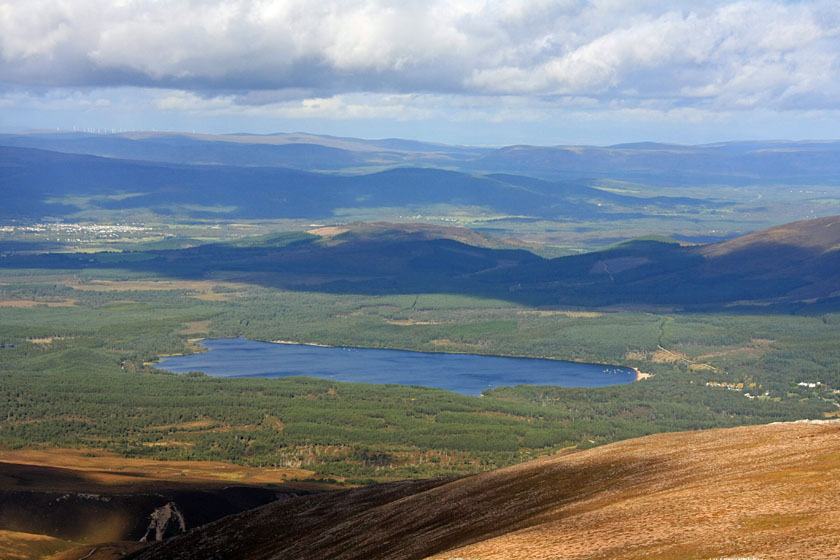 View from Cairngorm Mountain Upper Funicular Platform